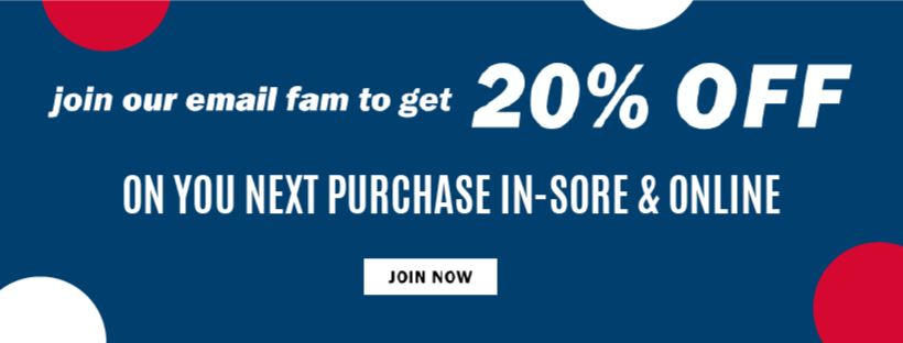 Earn 20% On Email Sign-Up