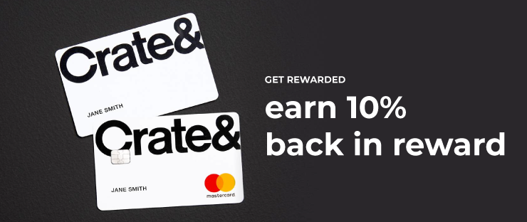 Crate & Barrel Earn 10% back in reward