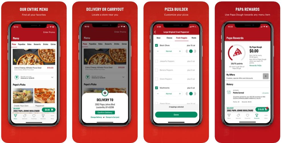 Papa John's app
