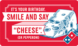 Dominos gift card