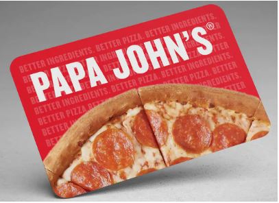 Papa John's Gift card
