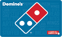 Dominos gift card